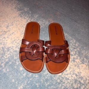 Coach Leather Sandals